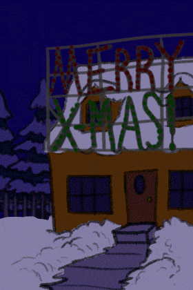 House XMas Lights ecard