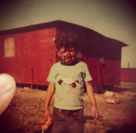 David Molina growing up in a migrant camp