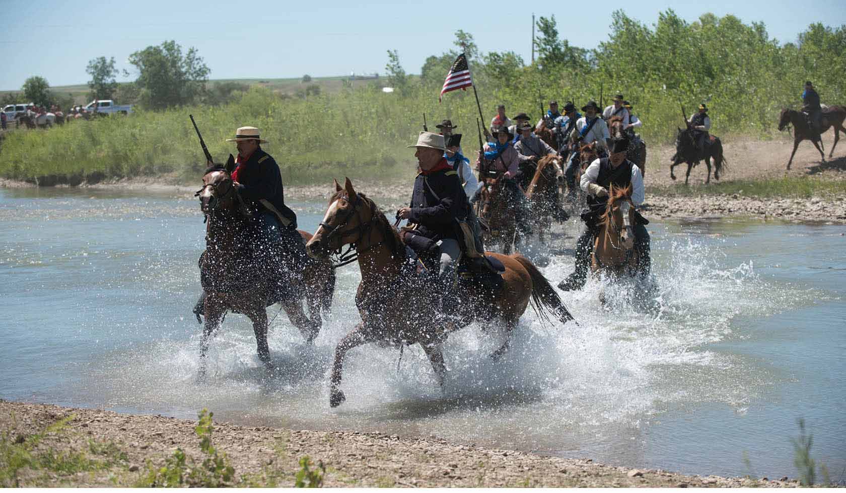 Buffalo Bill Battle Of Little Big Horn Custer Last Stand Historical  Reenactment Mountain Man Stock Photo - Download Image Now - iStock