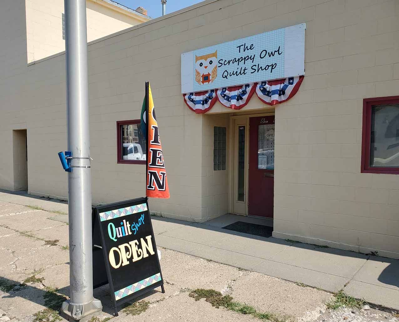 A photo of The Scrappy Owl Quilt Shop