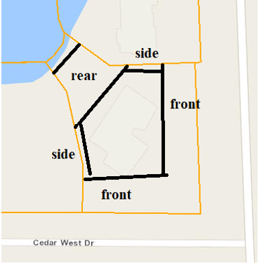 This is an image of lot lines