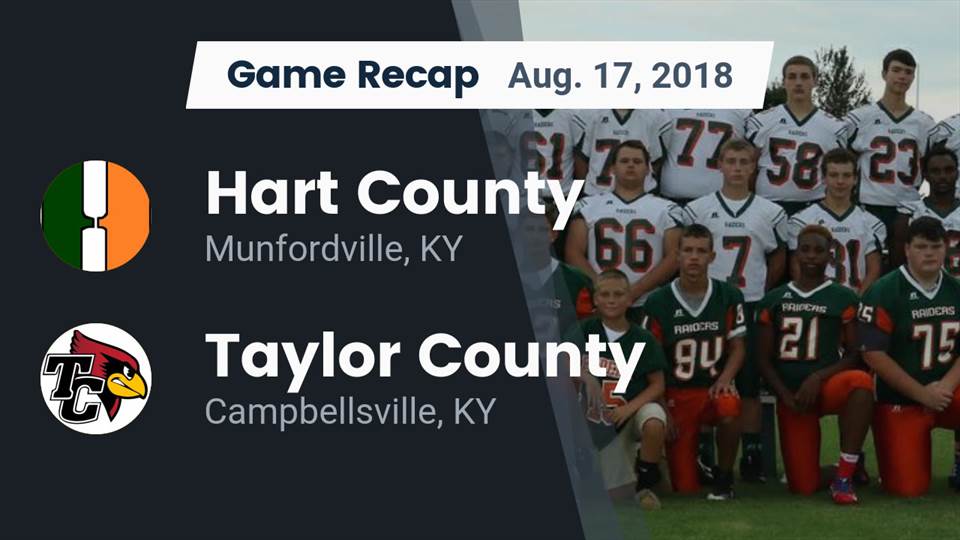 Hart County HS Football Video "Recap Hart County vs. Taylor County 2018" MaxPreps