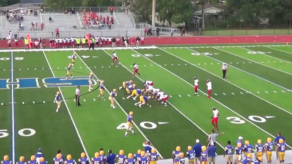 Lumberton HS Football Video "Steven Lonadier's highlights Bay High