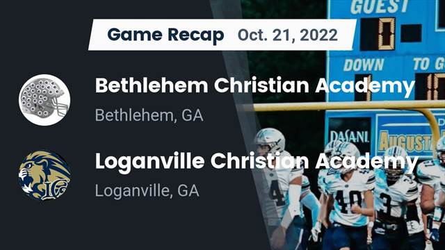 bethlehem christian academy football