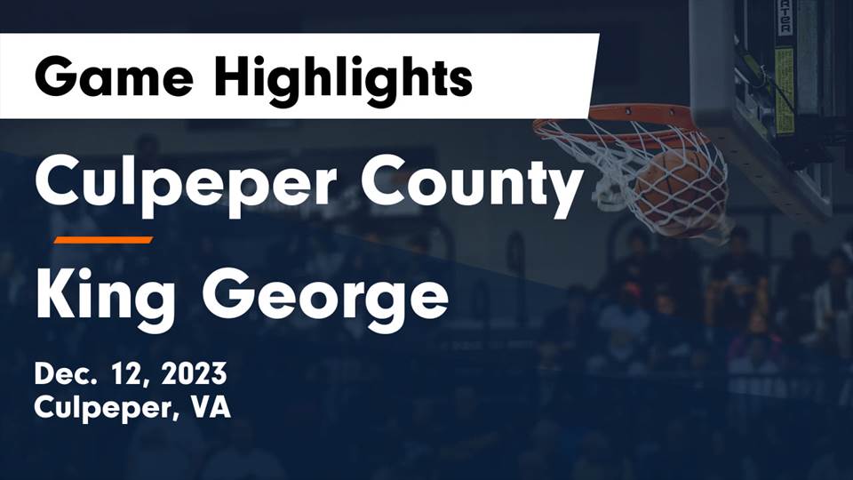 Culpeper County (Culpeper, VA) High School Sports - Football, Basketball,  Baseball, Softball, Volleyball, and more