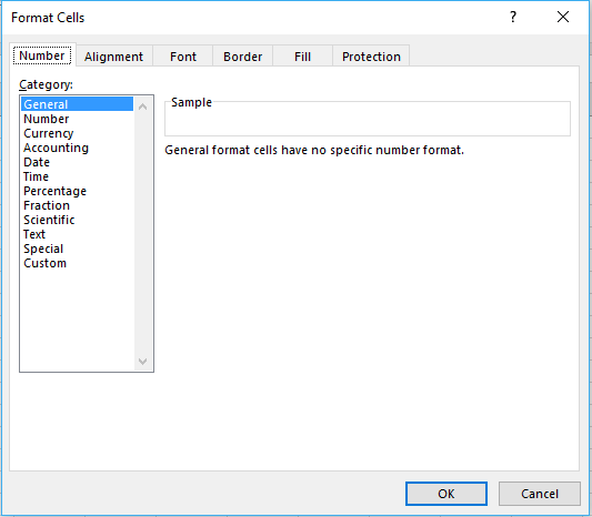 Data type and display options