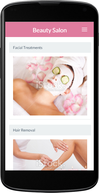 Create an app that lets customers see the services your beauty salon provides