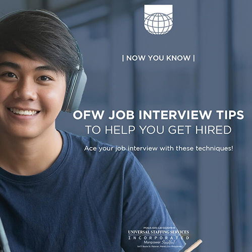 Now You Know | OFW Job Interview Tips to Help You Get Hired