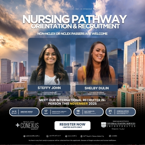 Your U.S. Nursing Journey Begins Here: Join the UNISTAFF x Conexus MedStaff Nursing Pathway Orientation & Interview This November 2025