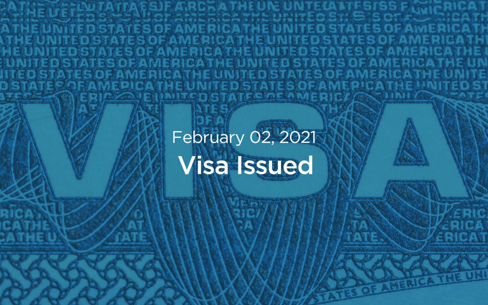 visa issued