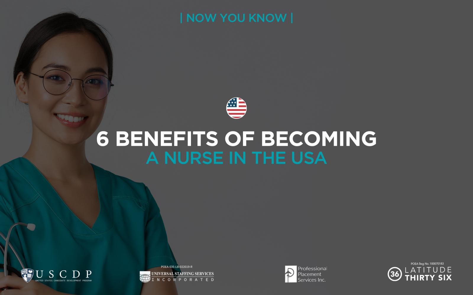 6 benefits of becoming a nurse in the USA