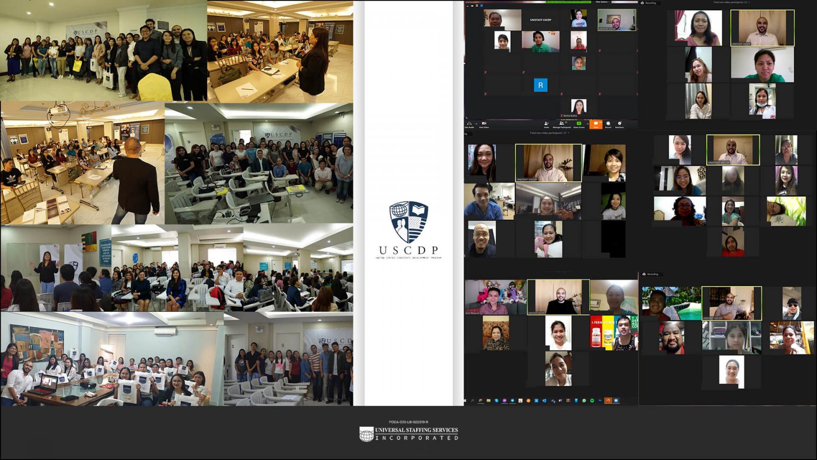 virtual selfie of USCDP participants