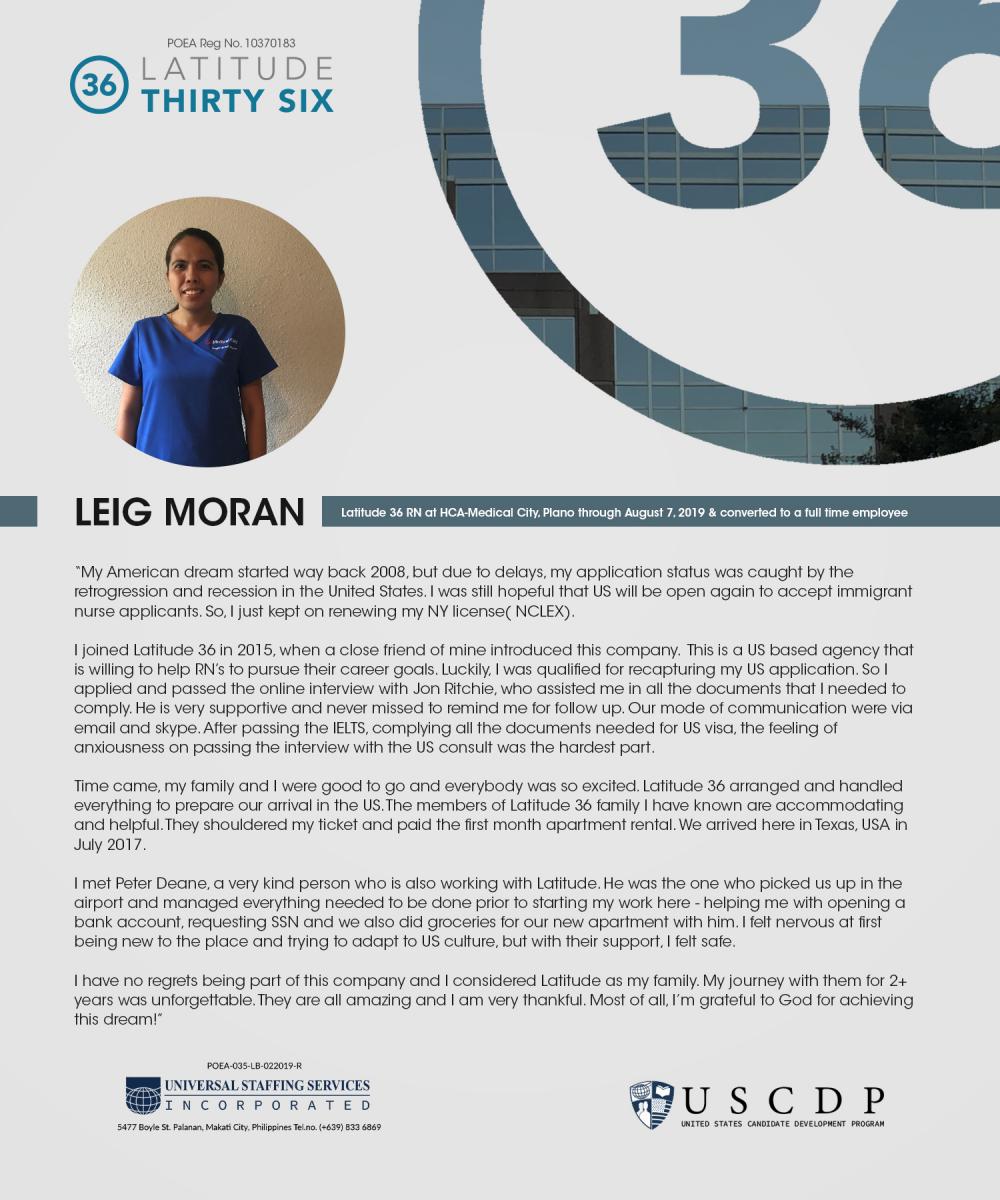 Lat36 testimonial by Leig Moran