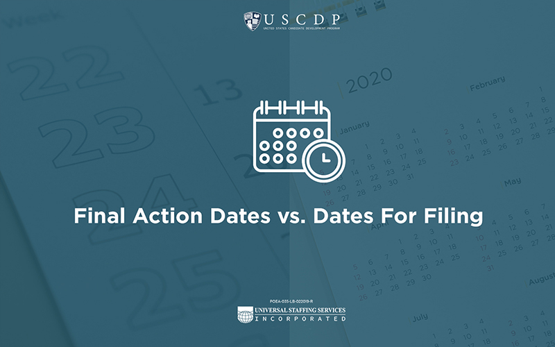 Dates fo Filing