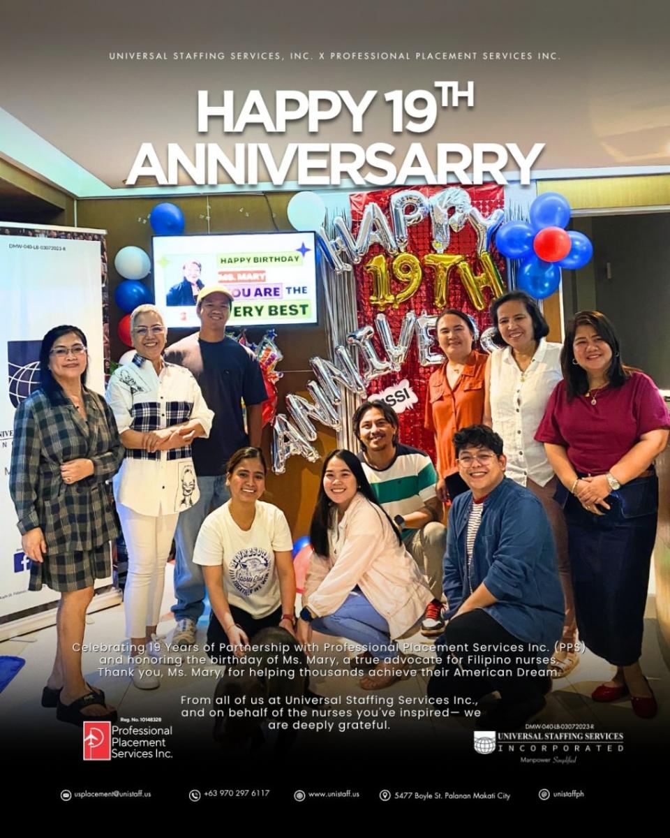 19 Years Partnership PPS & Unistaff