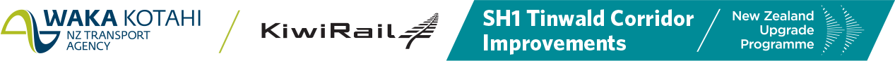 Waka Kotahi, KiwiRail and NZ Upgrade logos
