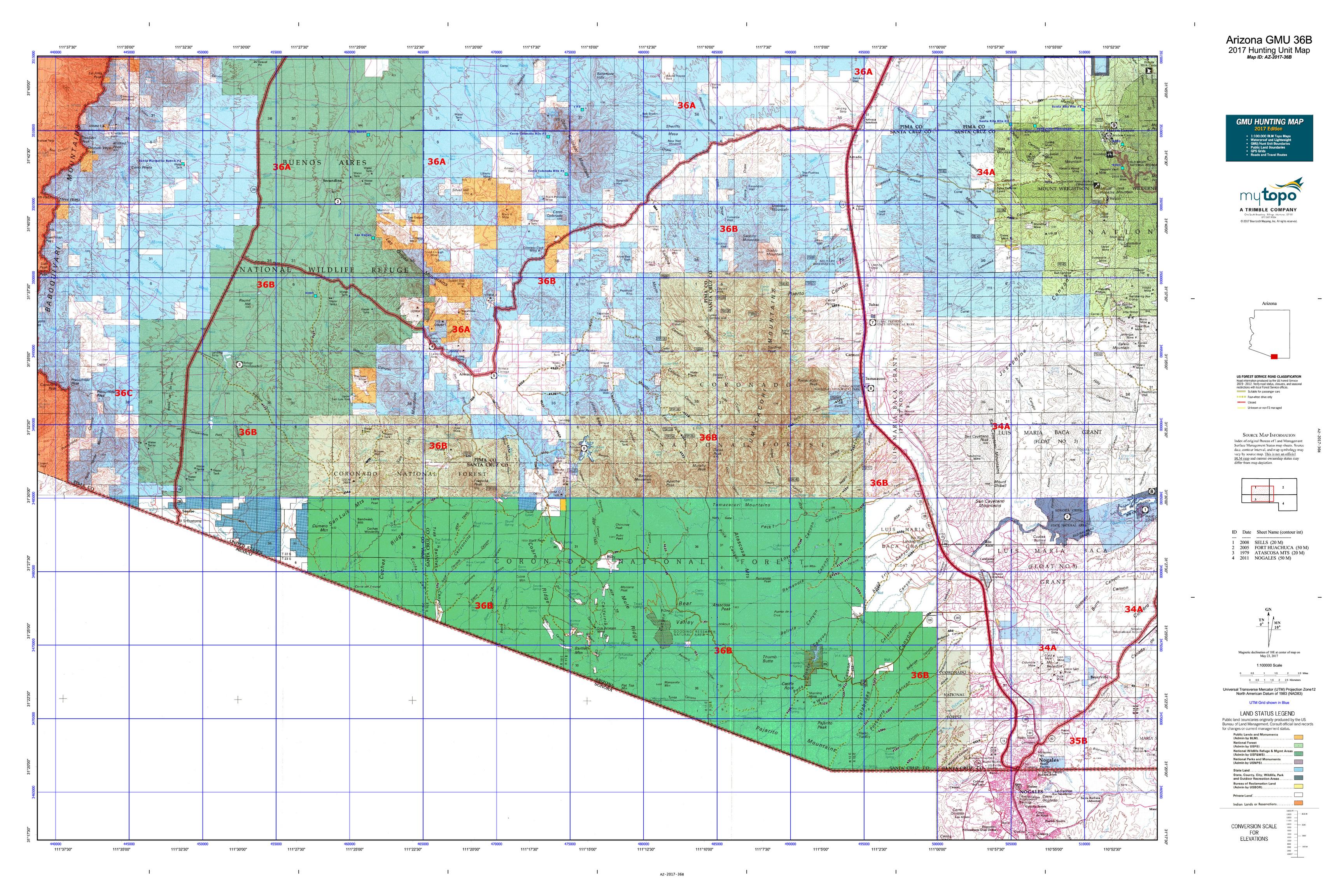Arizona Hunting Area Map at Lula Atchley blog