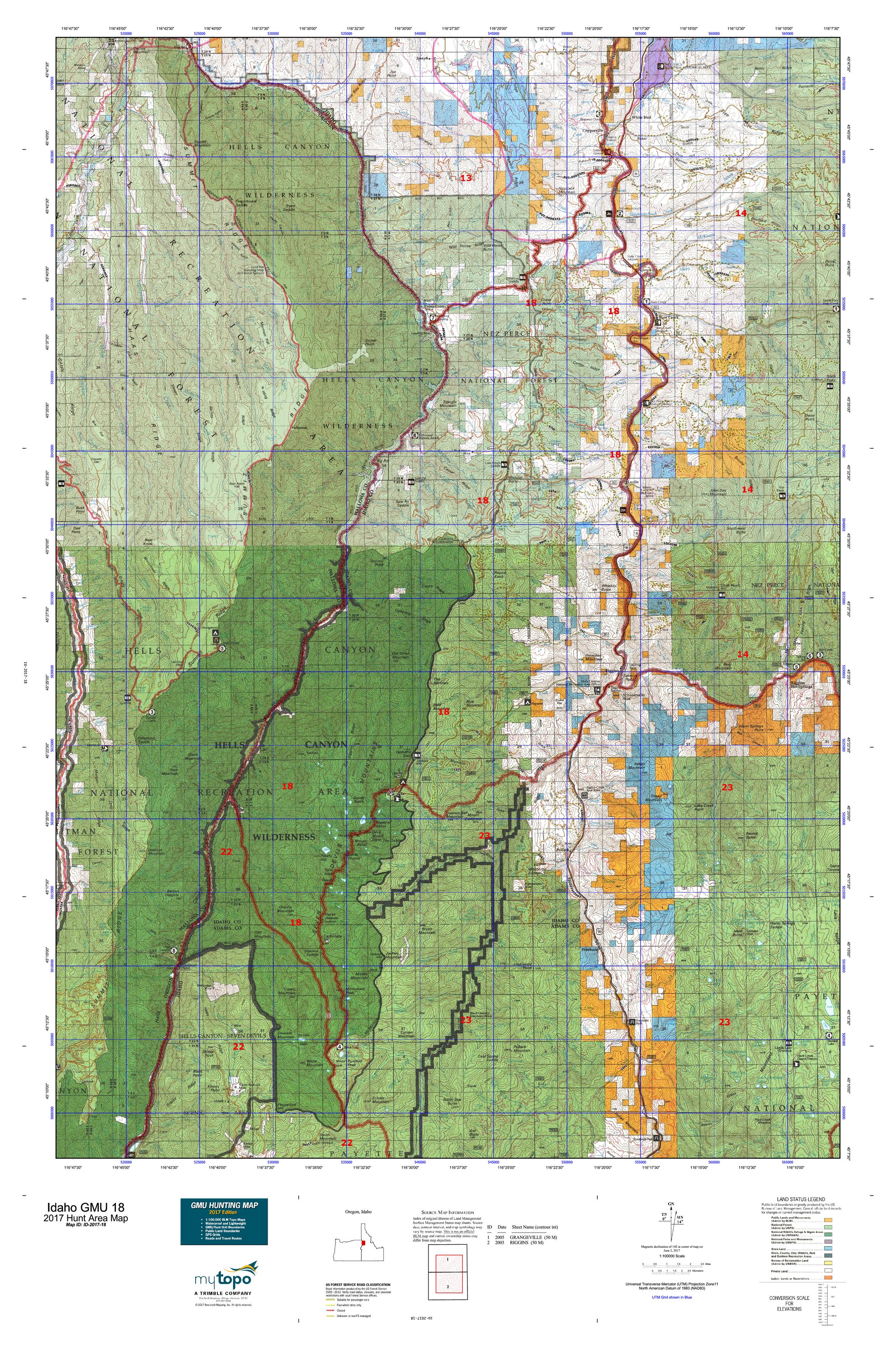 Id Preview Image (click To View). Idaho Gmu Map Mytopo id preview image (click to view). idaho gmu map mytopo