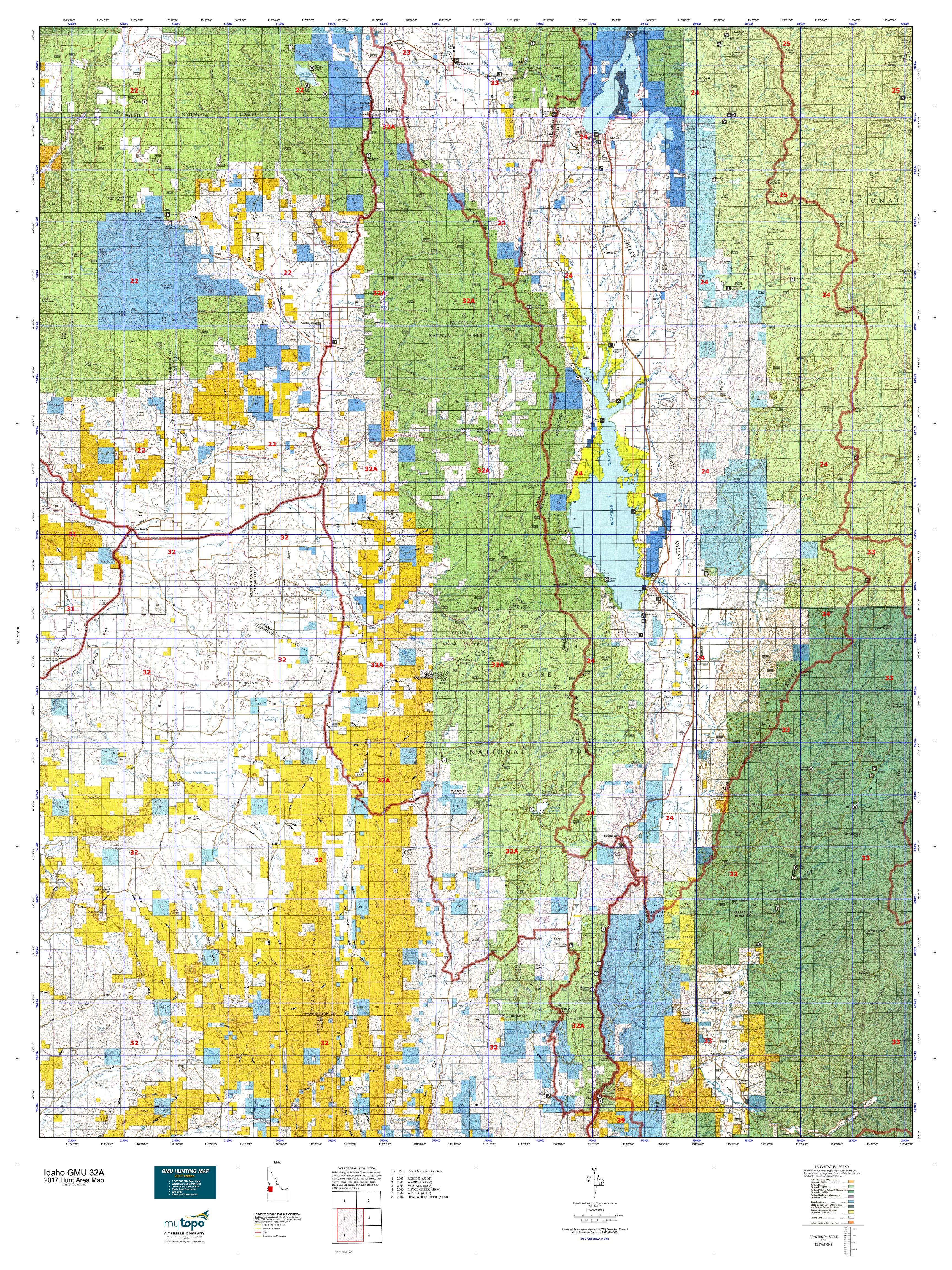 Ida Preview Image (click To View). Idaho Gmu A Map Mytopo ida preview image (click to view). idaho gmu a map mytopo