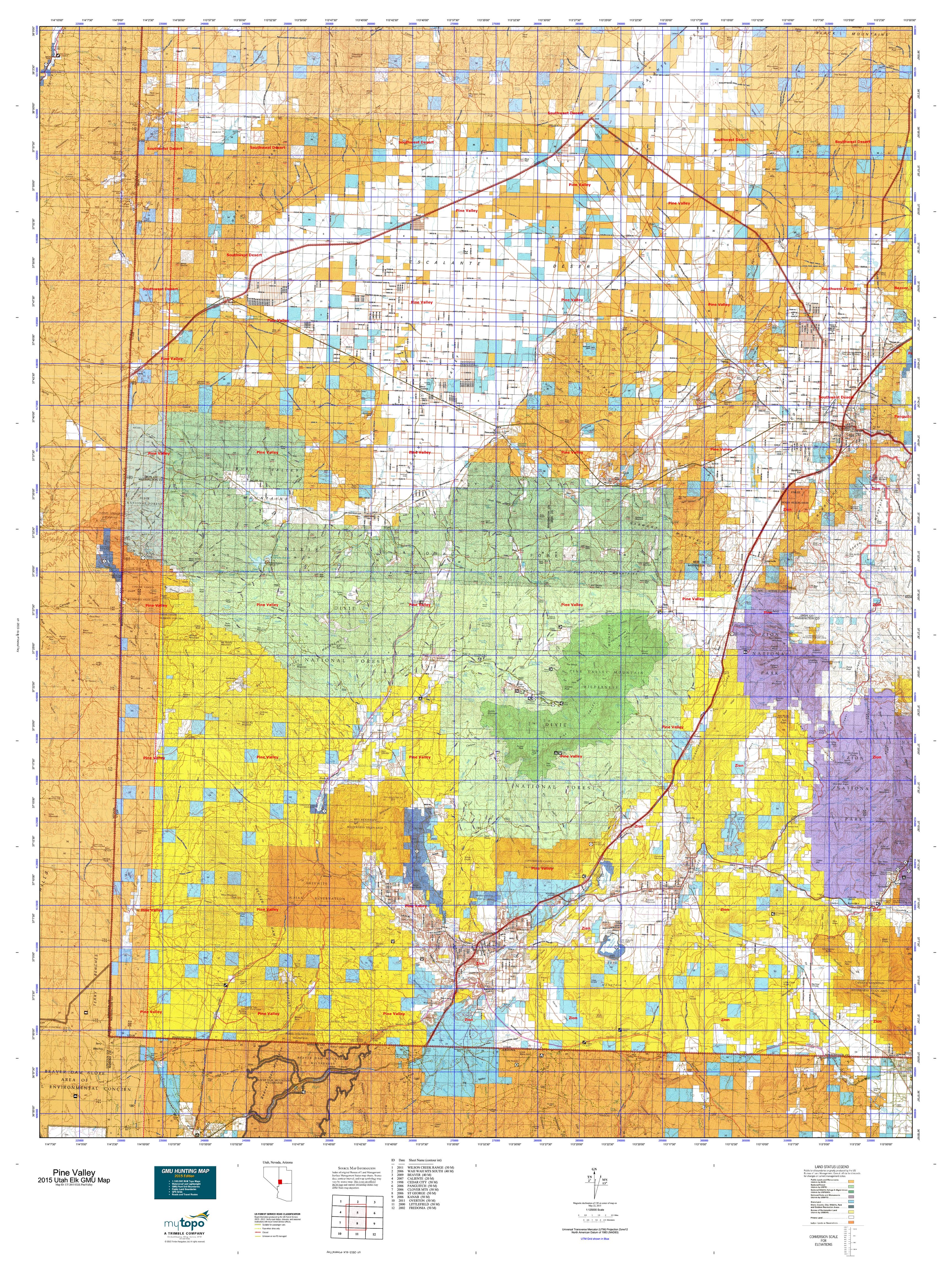 Utah Hunt Unit Map - y4n2s4l
