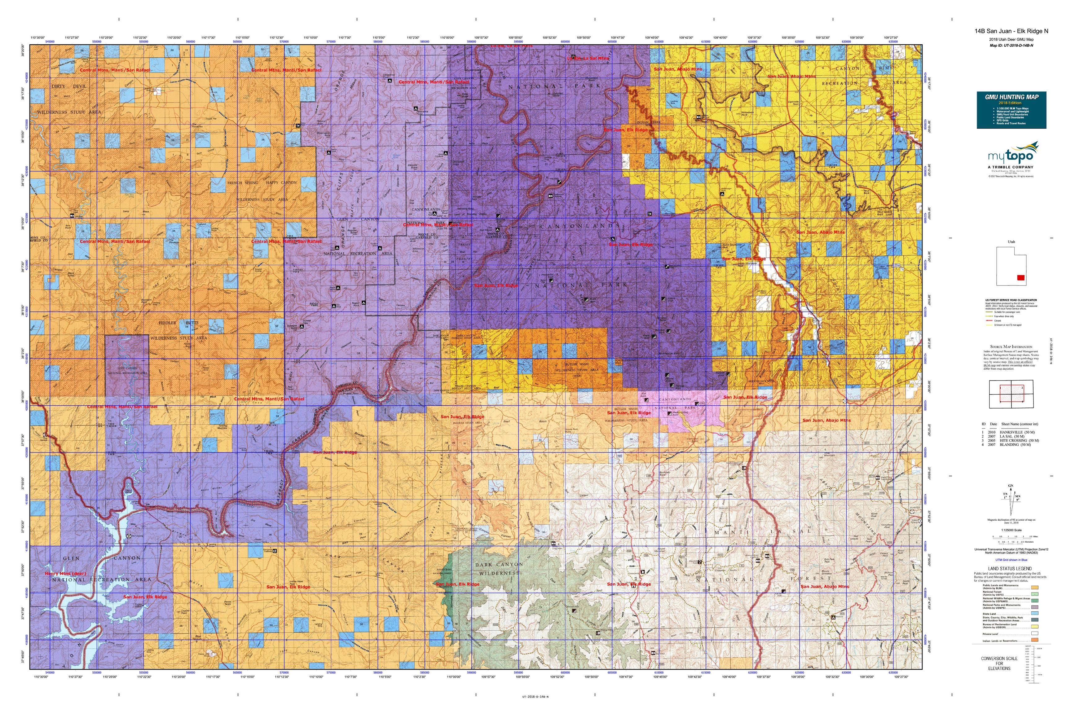 Utah Hunt Unit Map - 6ei4uo5