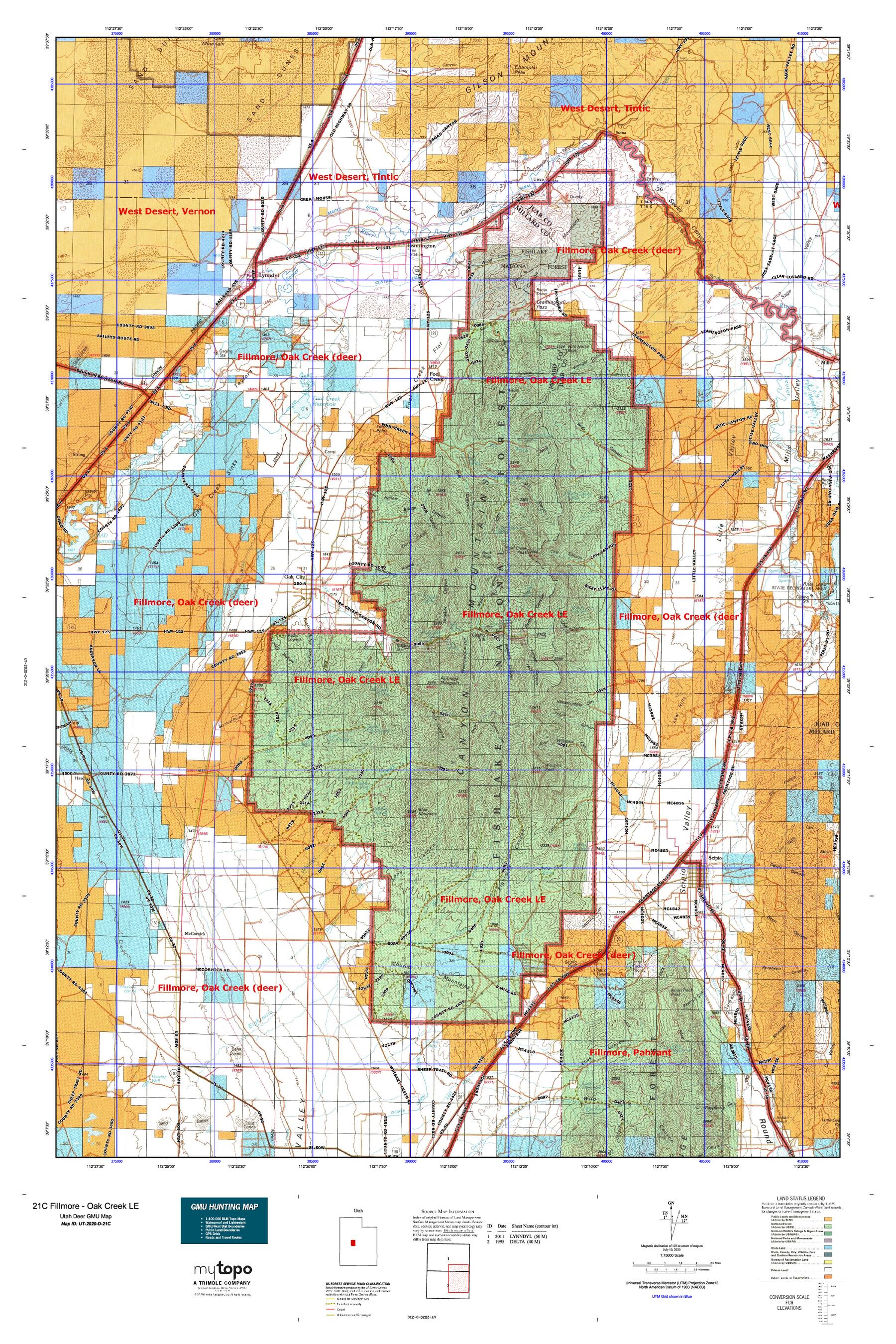 Utah Hunt Unit Map - lynbram