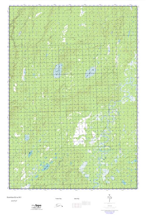 MyTopo Kantishna River B2, Alaska USGS Quad Topo Map