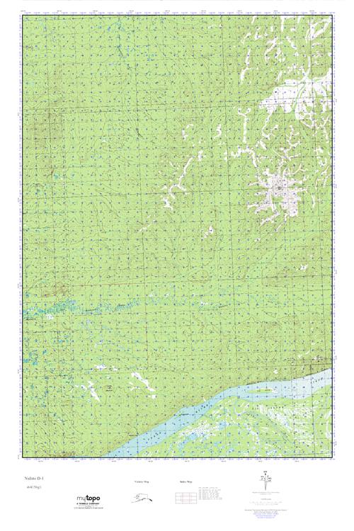 MyTopo Nulato D1, Alaska USGS Quad Topo Map