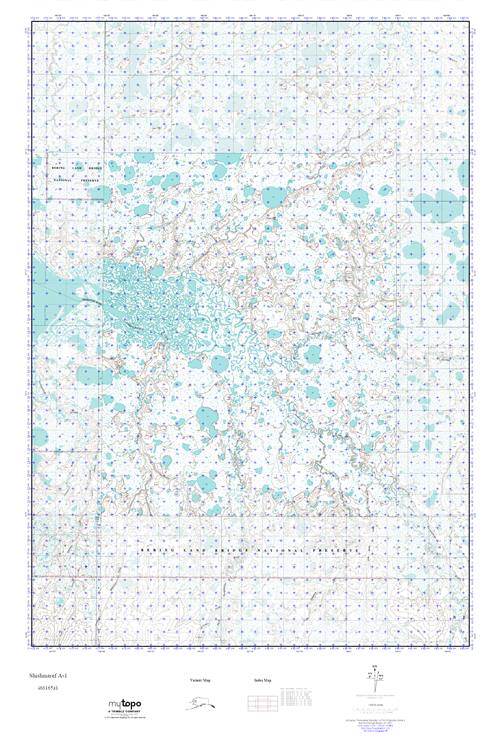 MyTopo Shishmaref A1, Alaska USGS Quad Topo Map