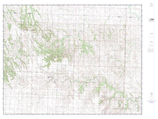 MyTopo Allen, South Dakota USGS Quad Topo Map