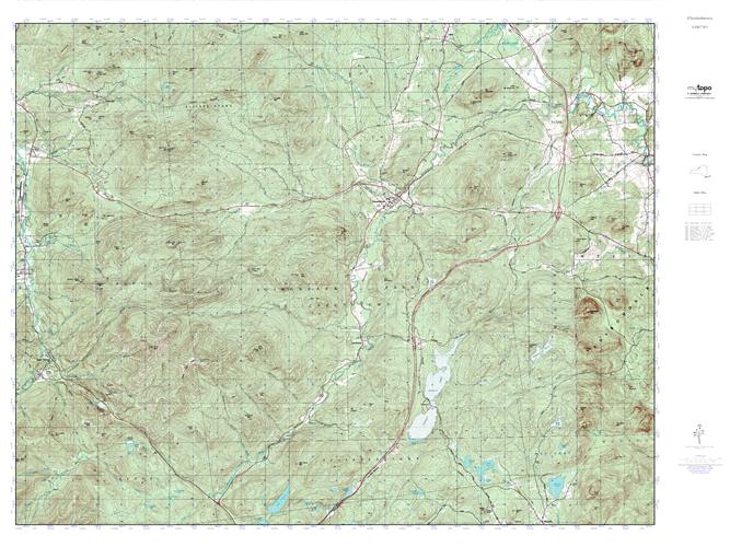 MyTopo Elizabethtown, New York USGS Quad Topo Map