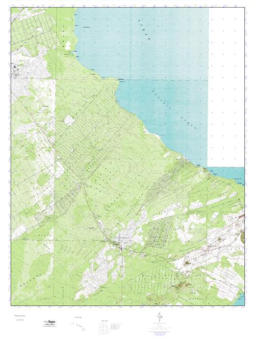 MyTopo Pahoa North, Hawaii USGS Quad Topo Map