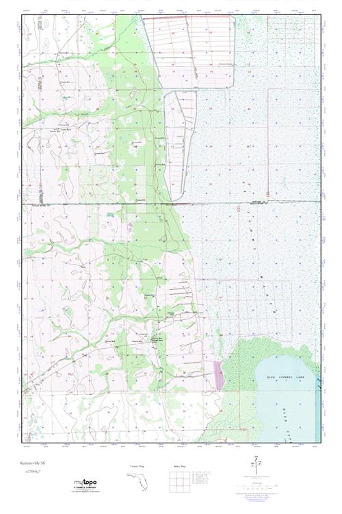 MyTopo Kenansville SE, Florida USGS Quad Topo Map