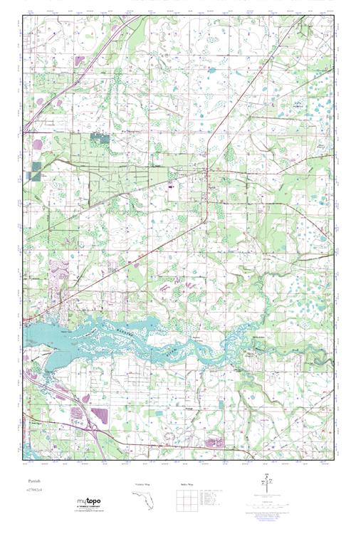 MyTopo Parrish, Florida USGS Quad Topo Map