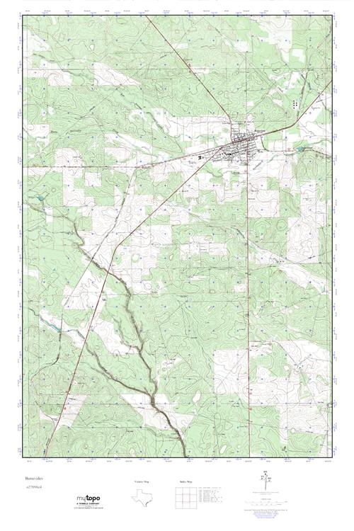 MyTopo Benavides, Texas USGS Quad Topo Map