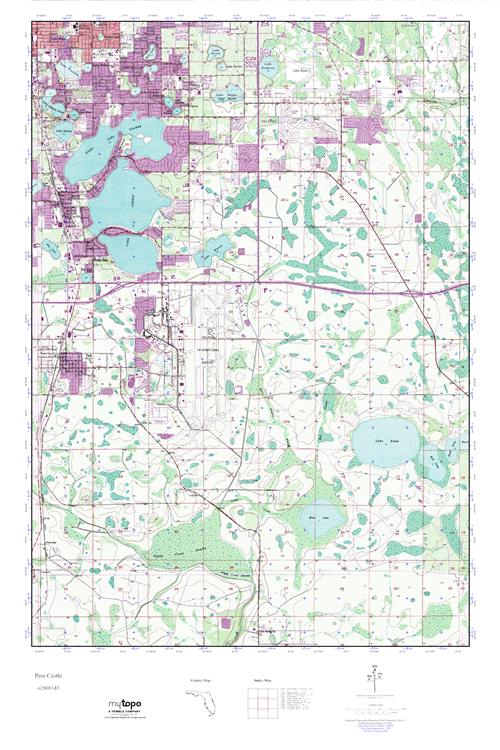 MyTopo Pine Castle, Florida USGS Quad Topo Map