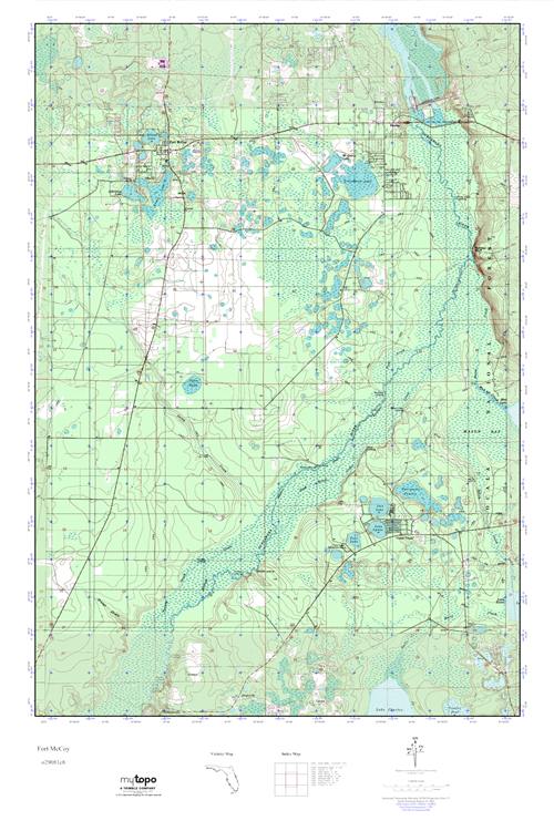 MyTopo Fort McCoy, Florida USGS Quad Topo Map