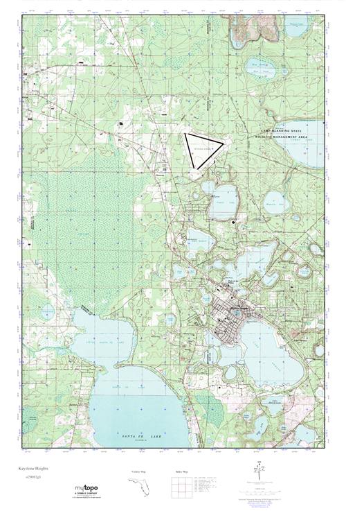 MyTopo Keystone Heights Florida - O29082g1 