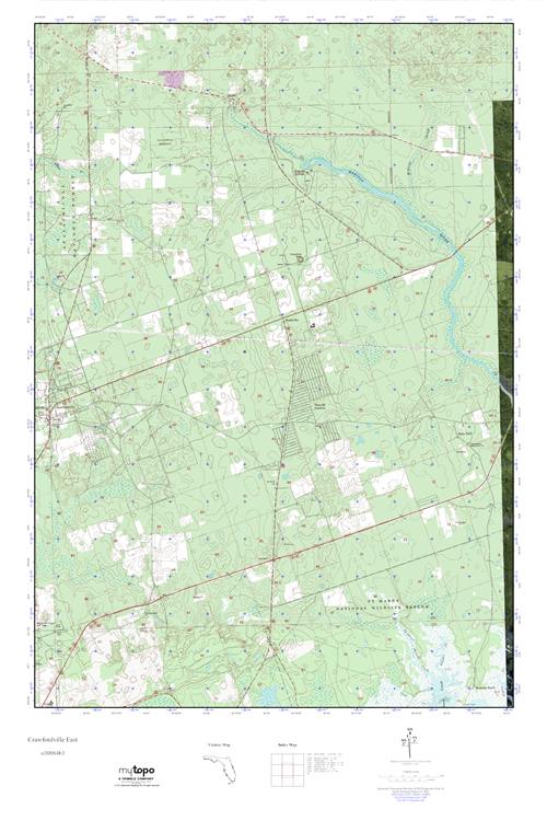 MyTopo Crawfordville East Florida - O30084b3 