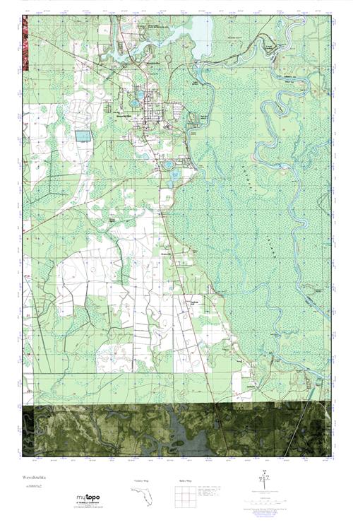 MyTopo Wewahitchka, Florida USGS Quad Topo Map
