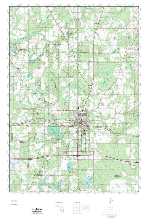 MyTopo Bonifay, Florida USGS Quad Topo Map