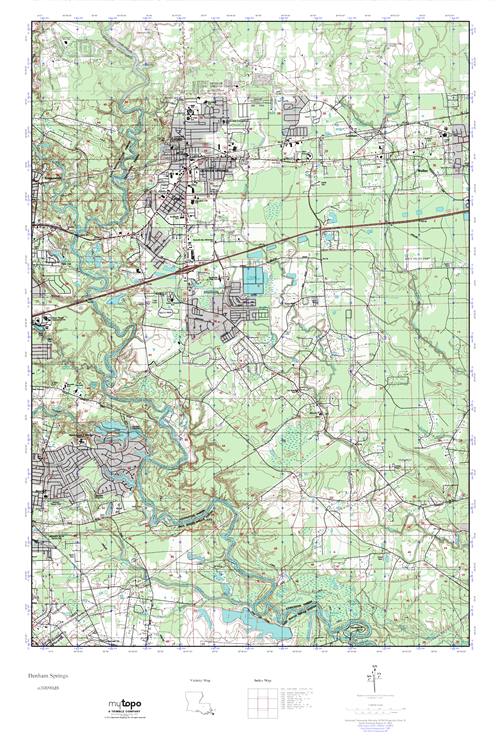 MyTopo Denham Springs, Louisiana USGS Quad Topo Map