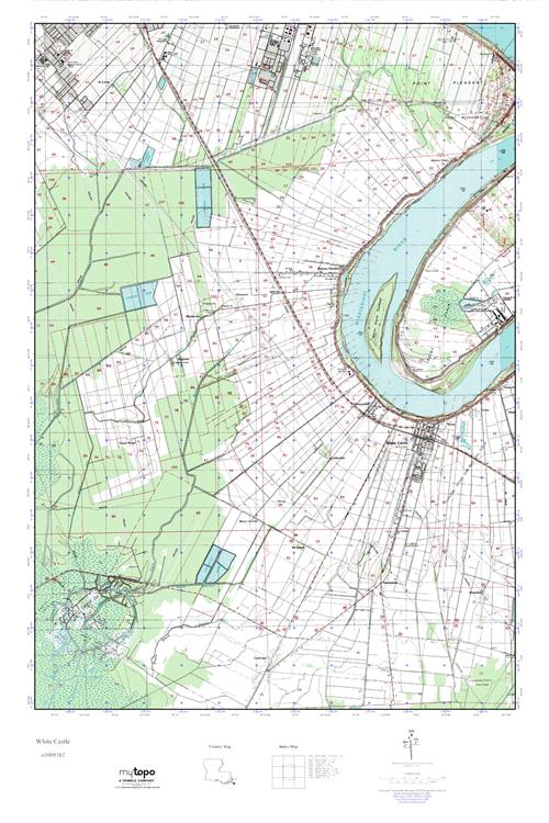 MyTopo White Castle, Louisiana USGS Quad Topo Map