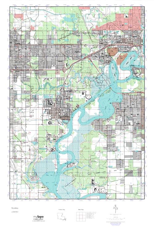 MyTopo Westlake, Louisiana USGS Quad Topo Map