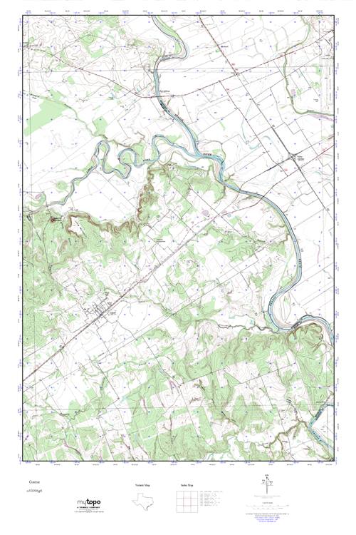MyTopo Gause, Texas USGS Quad Topo Map