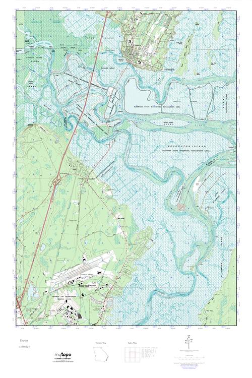 MyTopo Darien, USGS Quad Topo Map