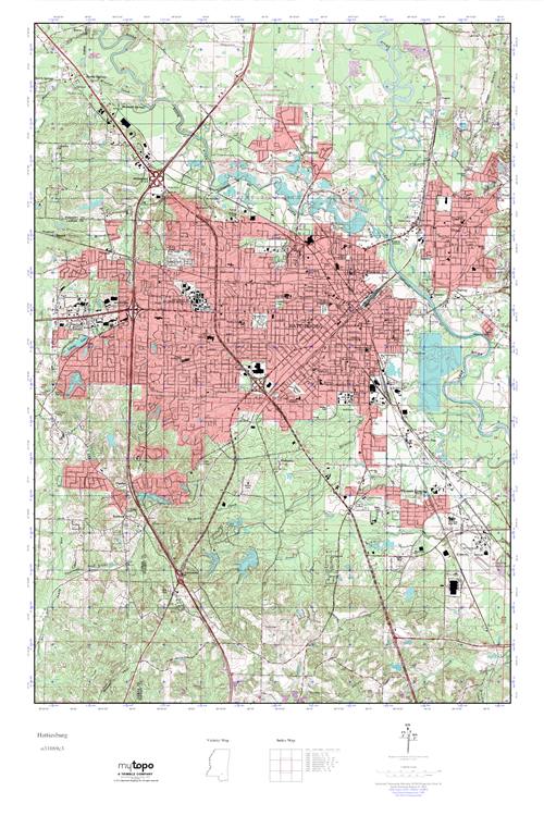 Hattiesburg Ms Zip Code Map Map