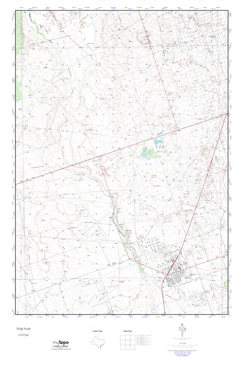 MyTopo Wink North, Texas USGS Quad Topo Map
