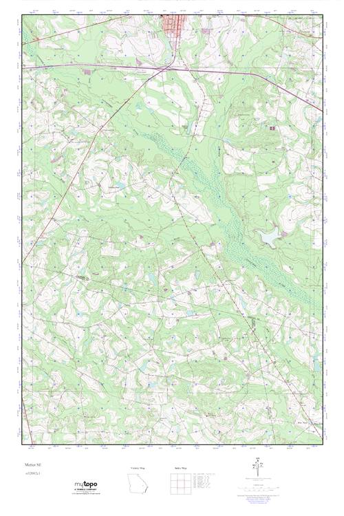 MyTopo Metter SE, USGS Quad Topo Map