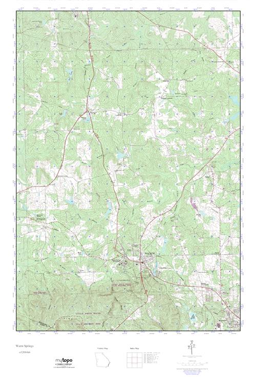 MyTopo Warm Springs, USGS Quad Topo Map
